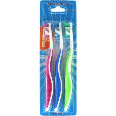 Afbeelding van Sencefresh Medium 3D Extra Clean Tandenborstels 3 pack