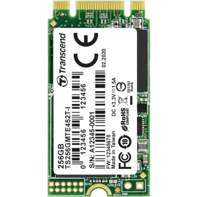 Afbeelding van Transcend MTE452T I 256 GB NVMe/PCIe M.2 SSD 2242 harde schijf PCIe NVMe 3.0 x2 Industrial TS256GMTE452T