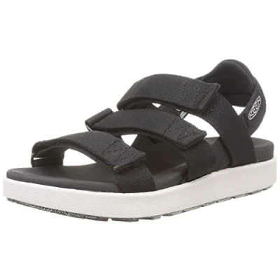 Afbeelding van Keen ELLE Strappy Outdoorsandalen, Dames, Maat: 40.5, Black/vapor Textiel