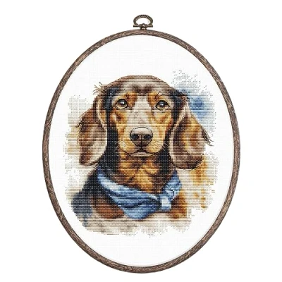 Afbeelding van Luca S The Dachshund borduren (pakket) BC222