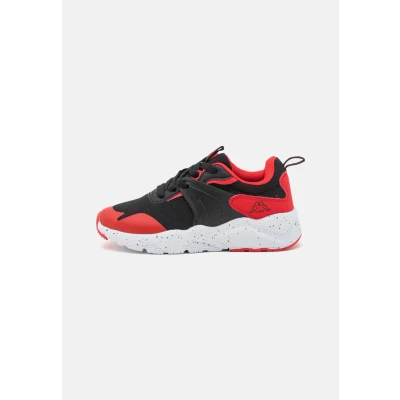 Afbeelding van Kappa Unisex Sneakers laag voor kinderen, Maat: 34, Black/red blaze Kunststof/ textiel