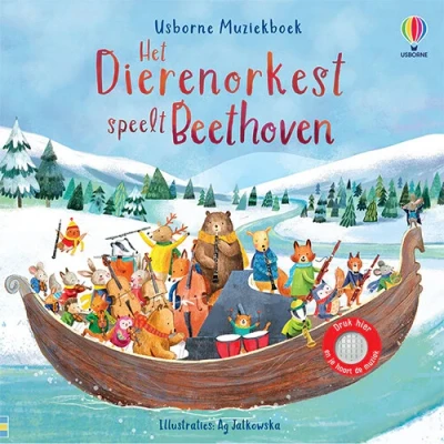 Afbeelding van Uitgeverij usborne muziekboek het dierenorkest speelt beethoven