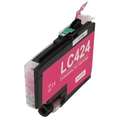 Afbeelding van Huismerk Brother LC 424M Inktcartridge Magenta