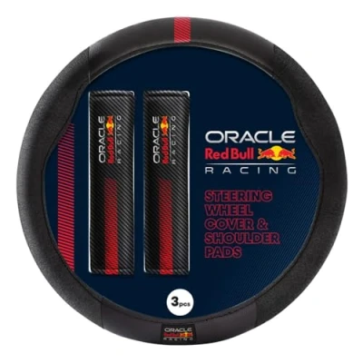 Afbeelding van Red Bull Oracle Universele stuurwielhoes + schouderkussens Type 001 Zwart/Rood