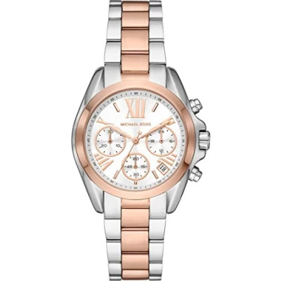 Afbeelding van Michael Kors Bradshaw Horloge silvercoloured/rose, Dames, Maat: One Size, Silver coloured/rose
