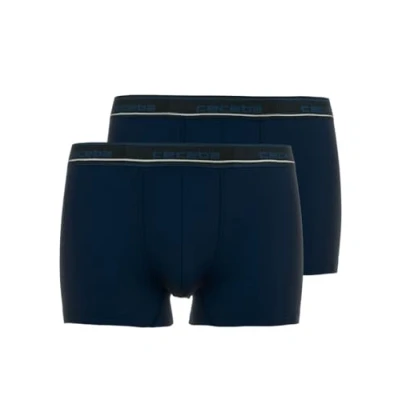 Afbeelding van Ceceba 2ER PACK Onderbroeken, Heren, Maat: Large, Blau dunkel uni