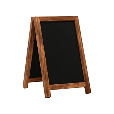 Afbeelding van Europel Mini Stoepbord Krijtbord 15 x 25 cm Tafelmodel Dennenhout