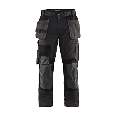 Afbeelding van Blaklader Werkbroek met Kevlar en stretch 1554 1860 Donkergrijs/Zwart C62