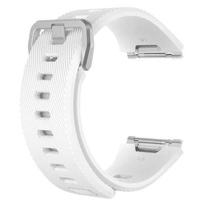 Afbeelding van Fitbit Ionic siliconen bandje met gesp Maat: Small wit
