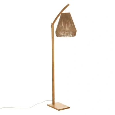 Afbeelding van Atmosphera Vloerlamp boog Palm bamboe H158 cm