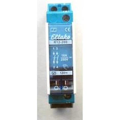 Afbeelding van Eltako 22200054 Schakelrelais Nominale spanning: 12 V Schakelstroom (max.): 8 A 2x NO 1 stuk(s)