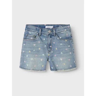 Afbeelding van Name It Meisjes Short Mom Fit Denim Maat: 140