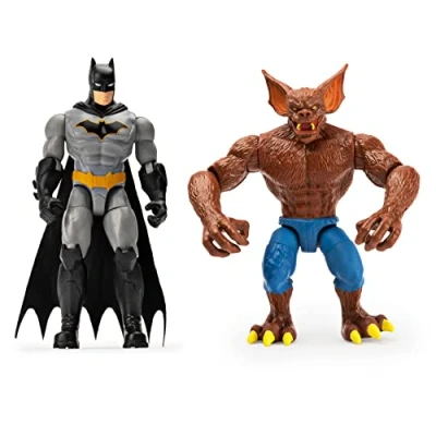 Afbeelding van DC Comics Batman en Man figuren met leuke accessoires, schaal 10 cm, 2 stuks
