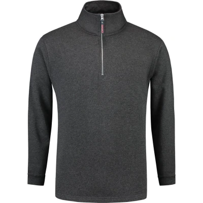 Afbeelding van Tricorp Sweater Ritskraag Casual Antraciet Maat M