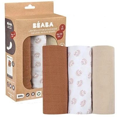 Afbeelding van Béaba Tetradoek Hedgehog Brown 3 Stuks