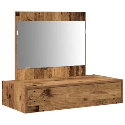 Afbeelding van vidaXL Oud hout Spaanplaat 83 x 40 70 cm Kaptafel Rechthoekig