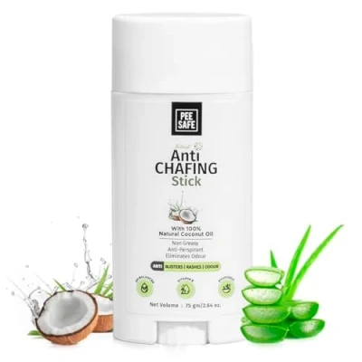 Afbeelding van Anti Schuur (anti chafing) Stick Bodycrème Vermindert/Voorkomt wrijving en irritatie op gevoelige plekken. Inhoud: 75 (!) gram