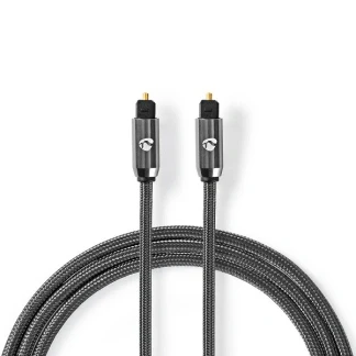 Afbeelding van Optische kabel Nedis 5 meter (Toslink, Verguld)