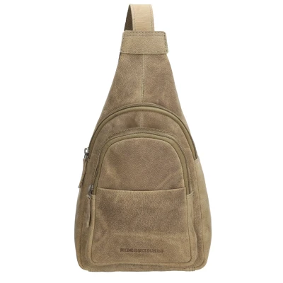 Afbeelding van Hide &amp; Stitches Idaho Radiant Schoudertas donkerzand Damestas