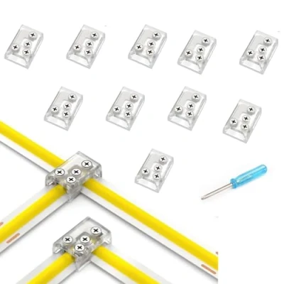 Afbeelding van YUTOKEER Daiwu 10 stuks LED strip connector 2 polig (10mm T/L)