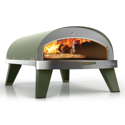 Afbeelding van ZiiPa Pizza Oven Piana Gasmodel met Thermometer Eucalyptus voor ø 30 cm pizza&#039;s