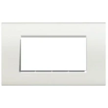 Afbeelding van BTICINO LivingLight Rechthoekige afdekplaat 4 modules wit