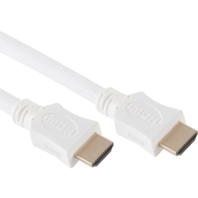 Afbeelding van HDMI 2.0 Kabel 4K 60Hz Nylon Sleeve 7,5 meter Wit