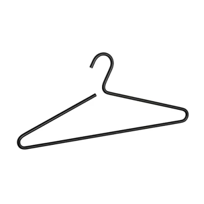 Afbeelding van WENKO Lux Kleerhanger van aluminium, zwart waskleerhanger, 42 x 19 0,8 cm,