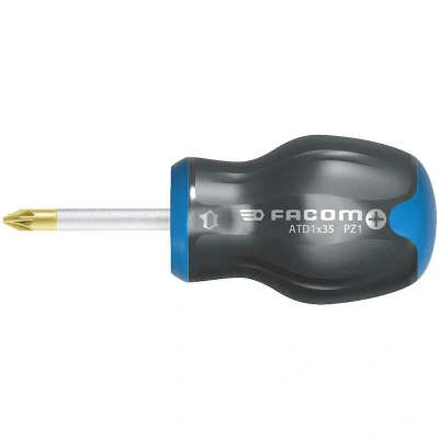 Afbeelding van FACOM ATD2X35 ProTwist schroevendraaier voor Pozidriv kruiskopschroeven met kort bled PZ2 x 35 mm
