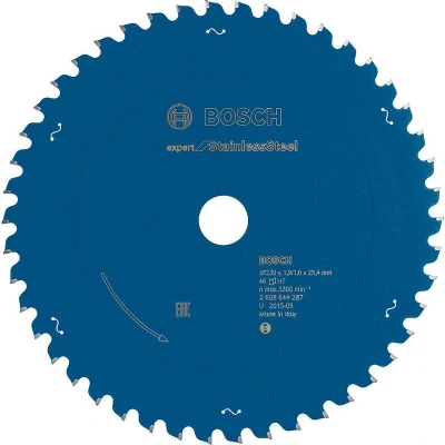 Afbeelding van Bosch Accessories Expert for Stainless Steel 2608644287 Cirkelzaagblad 230 x 25.4 1.6 mm Aantal tanden: 46 1 stuk(s)