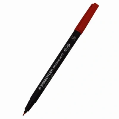 Afbeelding van Viltstift Staedtler Lumocolor 313 permanent S rood