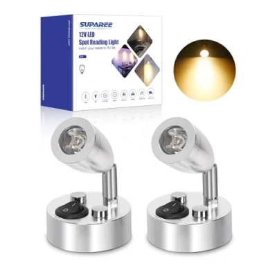 Afbeelding van SUPAREE 2 stuks 12 V led spots voor camper, caravan, boot