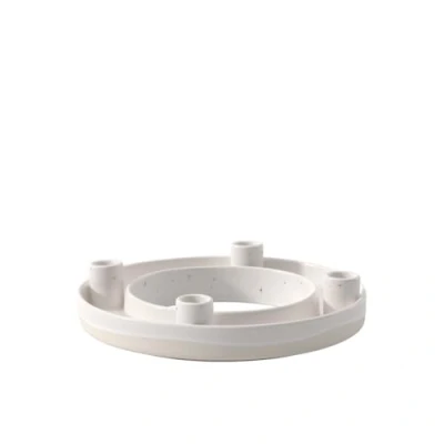 Afbeelding van like. by Villeroy &amp; Boch Winter Glow adventskrans, premium porselein kerstdecoratie