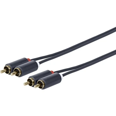 Afbeelding van VivoLink PRORCARCA15 audio kabel 15 m 2 x RCA Zwart