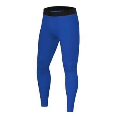 Afbeelding van PowerLayer Mannen Compression Basislaag Leggings Helderblauw, S