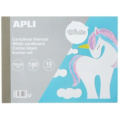 Image de Bloc papier carton Apli Blanc 24 x 32 cm 10 pcs
