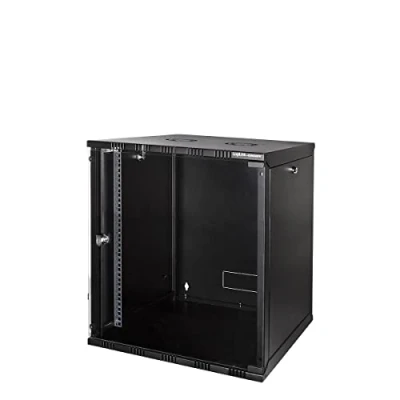 Afbeelding van LogiLink 19 WALLMOUNT SOHO BOX 12U 540*400, BLACK, FLATPACK 19inch wandkast (b x h d) 540 589 400 mm 12 HE Zwart (RAL 9005)