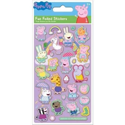 Image de Autocollants porcs peppa réutilisables pourpre
