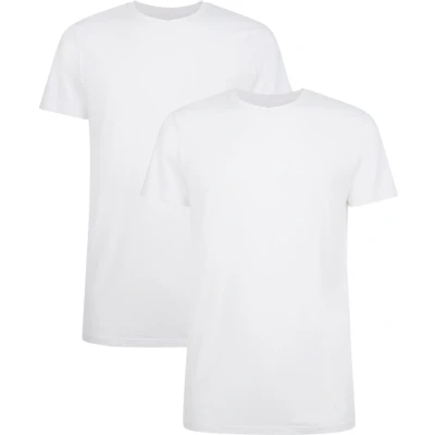 Afbeelding van Bamboo Basics T Shirt Ruben 2 Pack Wit Maat M