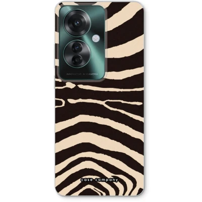 Afbeelding van Case Company® hoesje geschikt voor Oppo Reno 11 F Arizona Zebra Soft Cover Telefoonhoesje Bescherming aan alle Kanten en Schermrand
