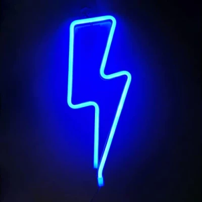 Afbeelding van NIWWIN Neonbord, decoratief sfeerlicht led licht in de vorm van een licht, stroomvoorziening via 3 AA of USB batterij. voor thuis, muur, kinderen, decoratie, club, bar, Kerstmis, bruiloftsfeest