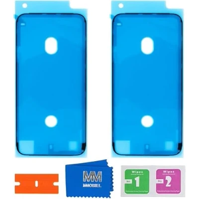 Afbeelding van MMOBIEL 2x Waterdichte Stickers voor iPhone SE 2020 / 8 (Zwart)