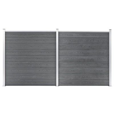 Afbeelding van Schutting 353x186 cm HKC grijs