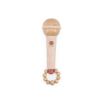 Afbeelding van Label Microfoon Hout Pink