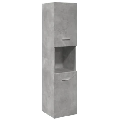 Image de vidaXL Armoire de salle bain suspendue gris béton bois d&#039;ingénierie856220