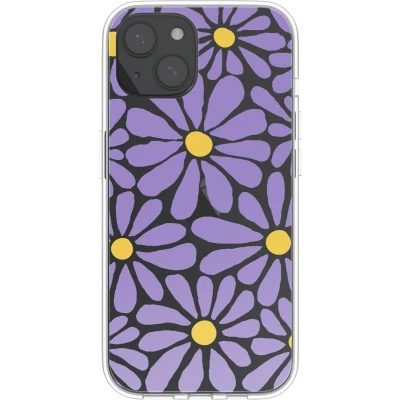 Afbeelding van imoshion hoesje Geschikt voor iPhone 15 Design Tropical Violet Flowers Connect