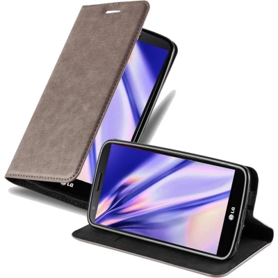 Afbeelding van Cadorabo Hoesje geschikt voor LG G2 in KOFFIE BRUIN Beschermhoes met magnetische sluiting, standfunctie en kaartvakje Book Case Cover Etui