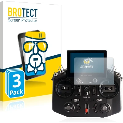 Afbeelding van BROTECT Screenprotector voor FrSky Tandem X20 Folie Beschermfolie Beschermglas transparant (3 Stuks)
