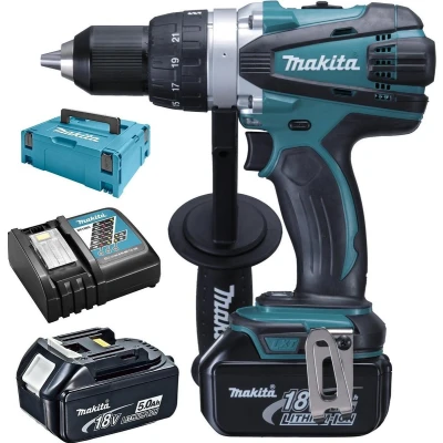 Afbeelding van Makita DDF458RTJ 18V Li Ion accu boor /schroefmachine set (2x 5.0Ah accu) in Mbox