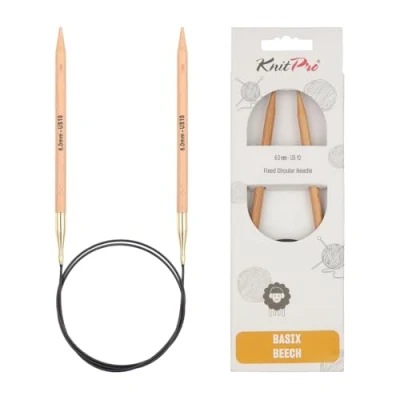 Afbeelding van KnitPro K35322 ronde naald berkenhout bruin 60 cm x 6 mm